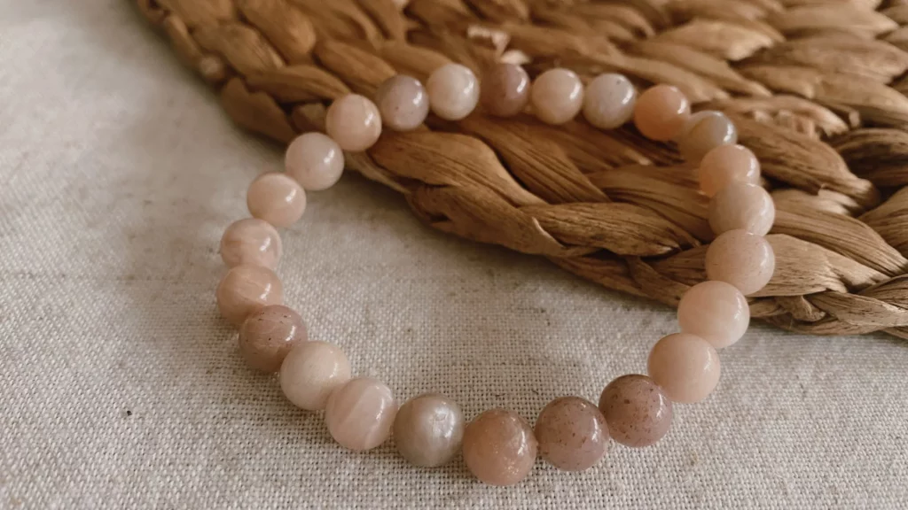 Pierre de lune - bracelet de pierre de lune - pierres pour le sommeil