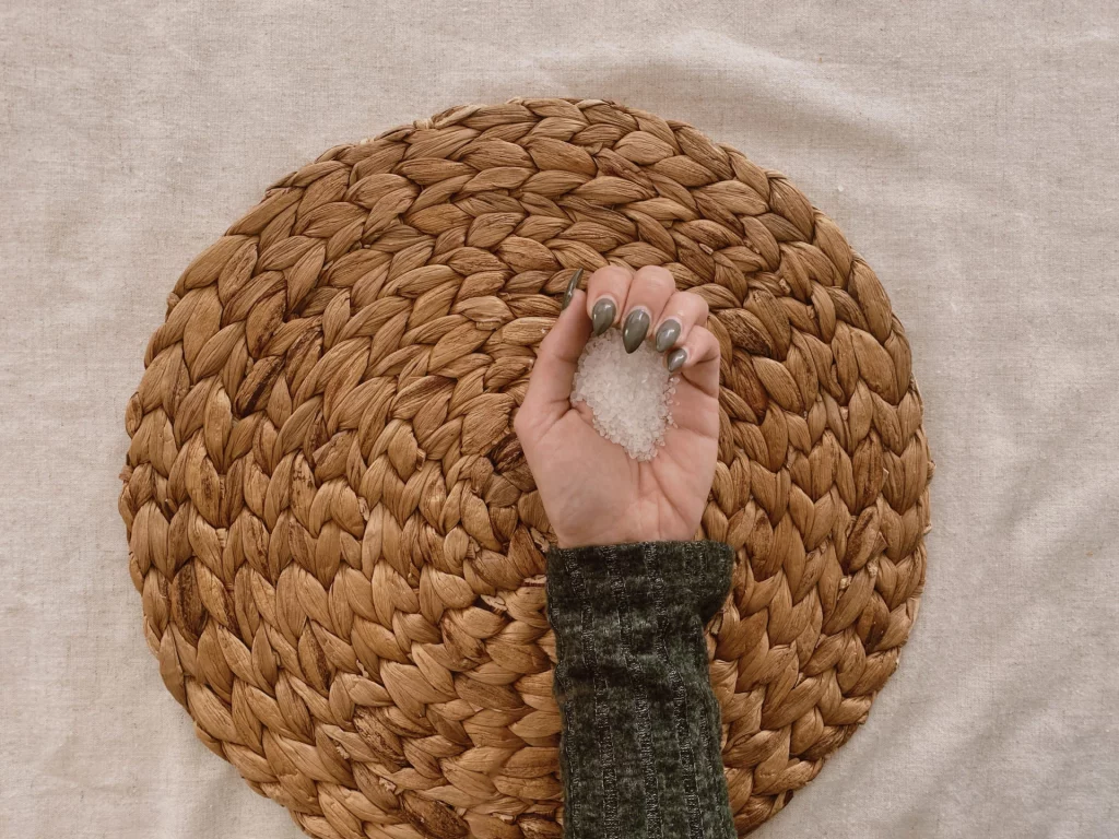 gros sel, nettoyer au gros sel, imbolc 2026