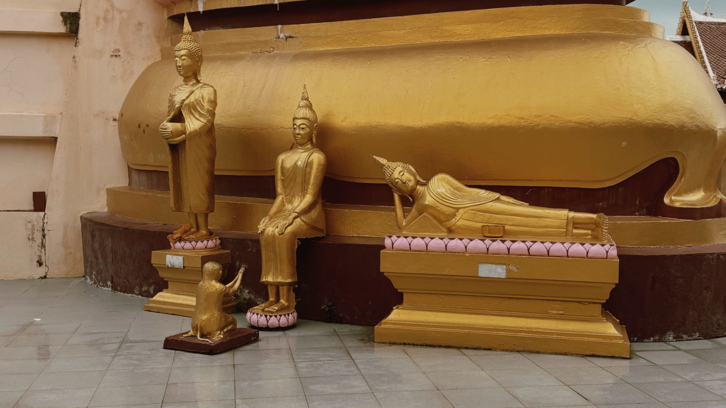 Bouddha couché - symbole du bouddha