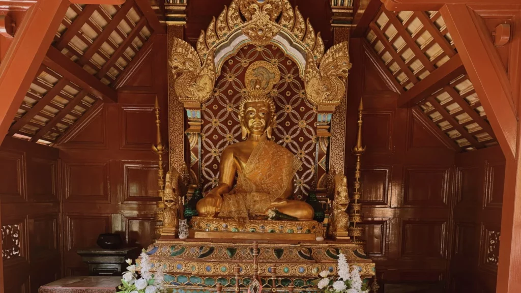 Symbole du Bouddha, bouddha touchant la terre,