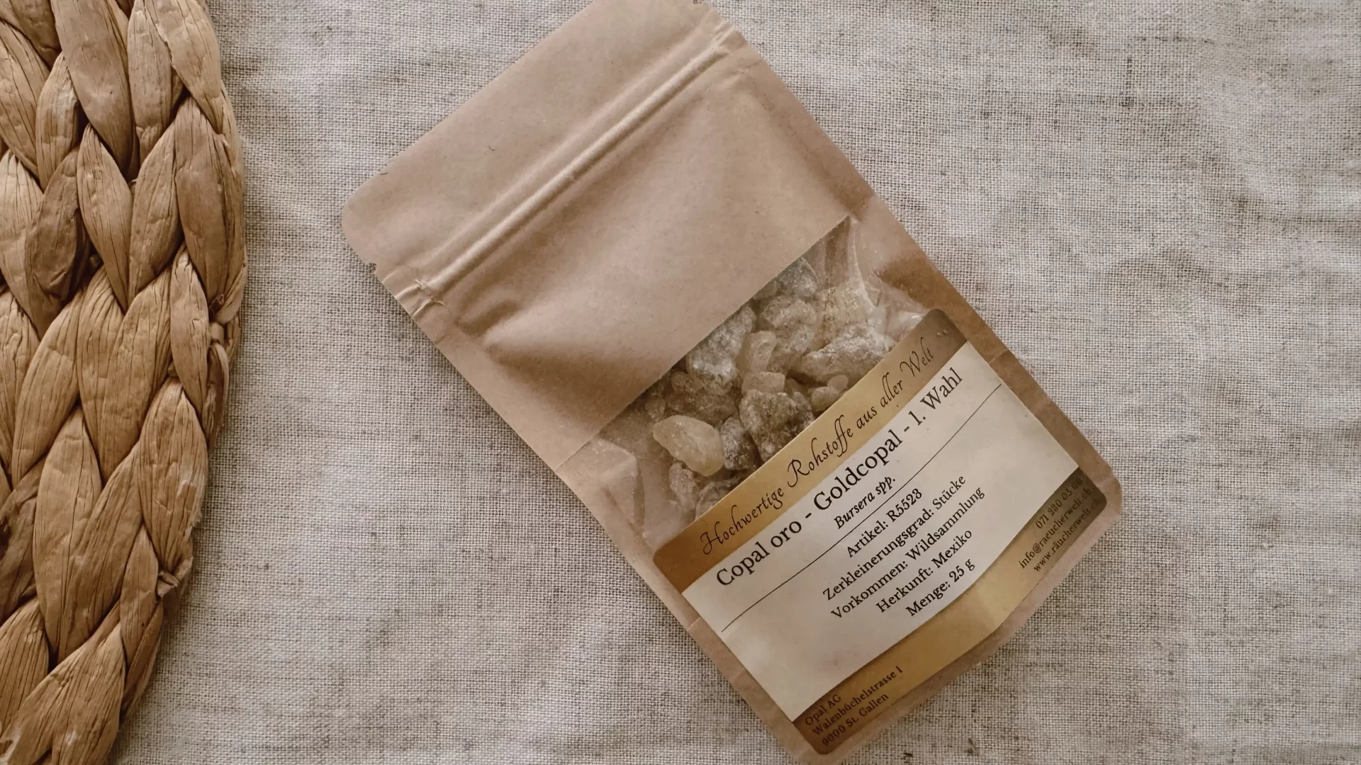Encens de copal rauecherwelt - encens méditation - encens pour la méditation
