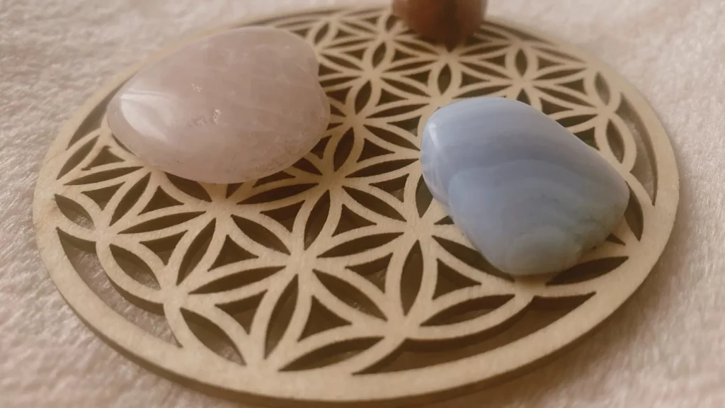 Fleur de vie pour recharger les pierres pour la confiance en soi 