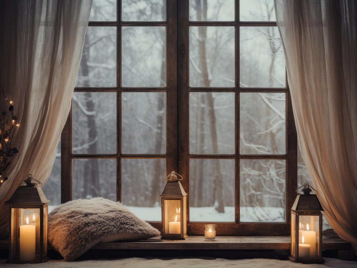 window, pillows, candles, lights, cozy, decoration, ornaments, decor, christmas, window, cozy, cozy, cozy, cozy, cozy, christmas, christmas, christmas, bulle de protection