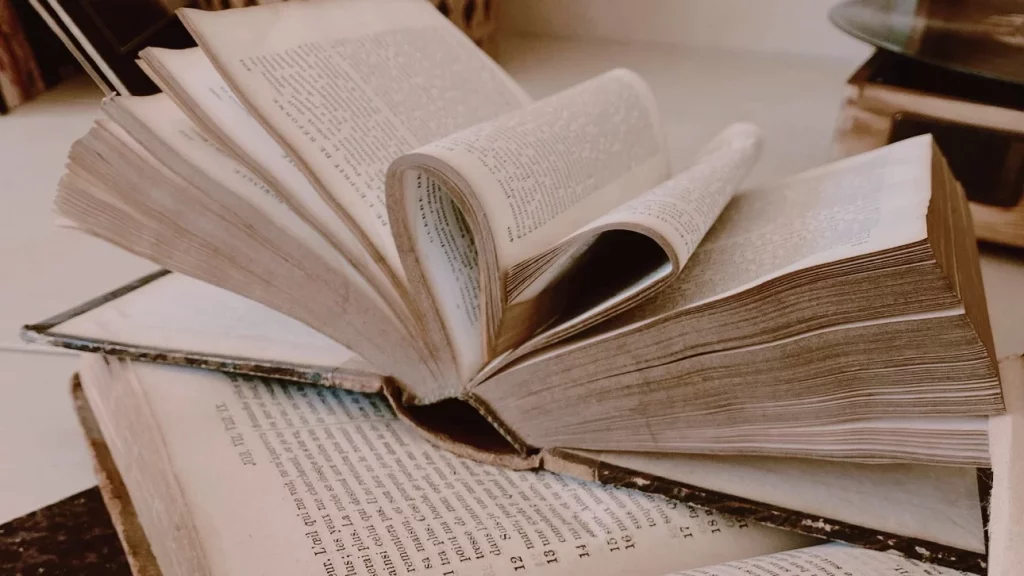 Carnet de gratitude - livre ancien - page en forme de coeur - fêter Yule