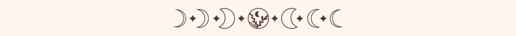 Bannière phases de lune - rituels de pleine lune