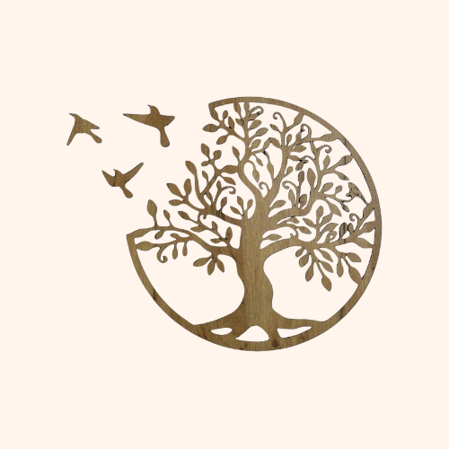 Arbre de vie décoration murale en bois Amazon