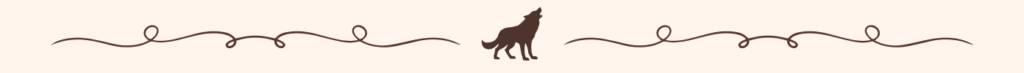 Bannière loup animal totem