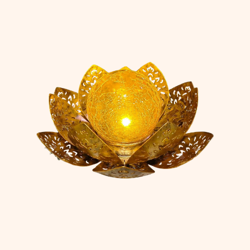 Lampe solaire fleur de lotus pour le jardin